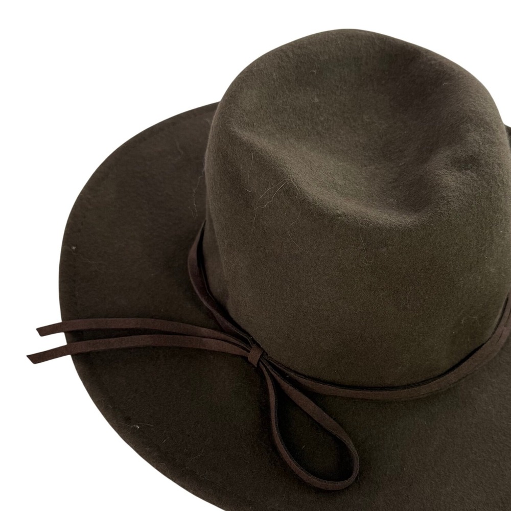 Womens Wool‎ Fedora Hat Target Brown Boho Western Style Academia Fall Fashion T
